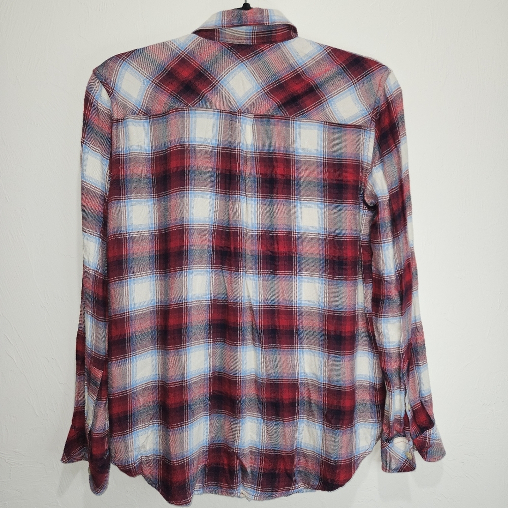 Gap | Pendleton Red Plaid Button Down Shirt Women… - image 7